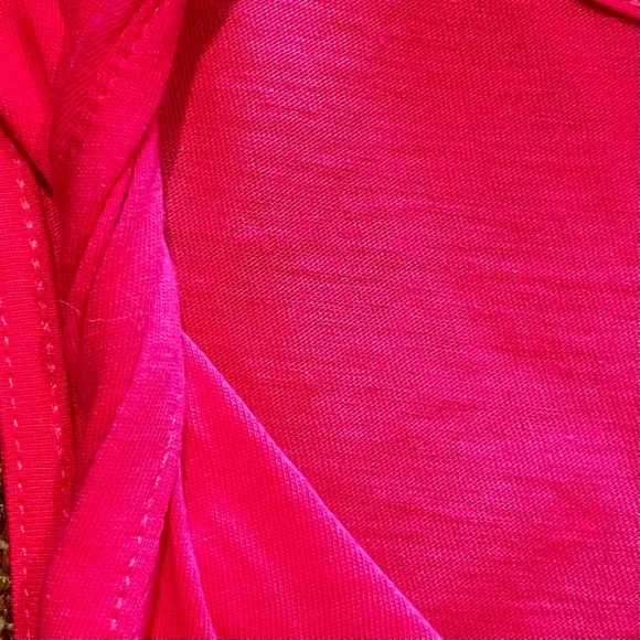 Express Twisted Dark Pink V-Neck Tank Top | S - Picture 3 of 5